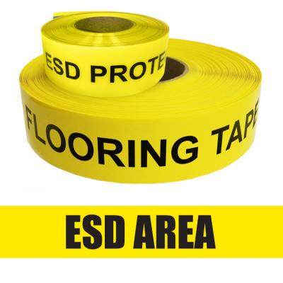 ESD Floor Marking Tape DuraStripe IN-LINE Ergomat Flooring Tape 5 cm x 15 m Yellow Roll Type C